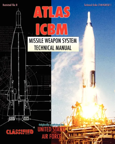 Обложка книги Atlas ICBM Missile Weapon System Technical Manual, United States Air Force