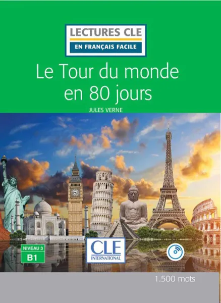 Обложка книги  Le Tour du monde en 80 jours (+ CD), Verne Jules