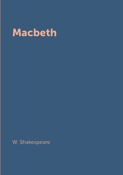 Обложка книги Macbeth, W. Shakespeare