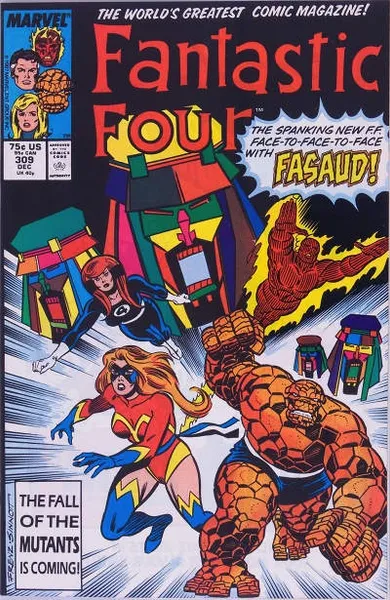 Обложка книги Fantastic Four  #309, Steve Englehart