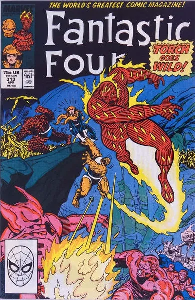 Обложка книги Fantastic Four  #313, Steve Englehart