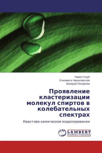 Обложка книги Проявление кластеризации молекул спиртов в колебательных спектрах, Павел Голуб,Елизавета Чернолевская, Валерий Погорелов