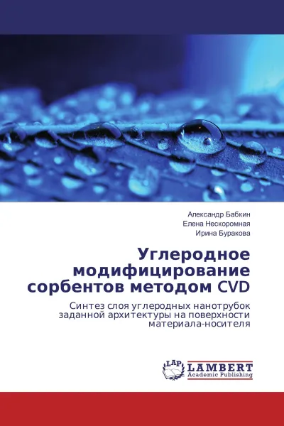 Обложка книги Углеродное модифицирование сорбентов методом CVD, Александр Бабкин,Елена Нескоромная, Ирина Буракова