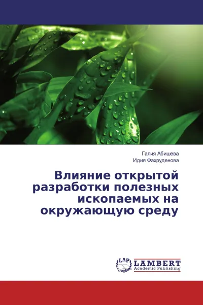 Обложка книги Влияние открытой разработки полезных ископаемых на окружающую среду, Галия Абишева, Идия Фахруденова