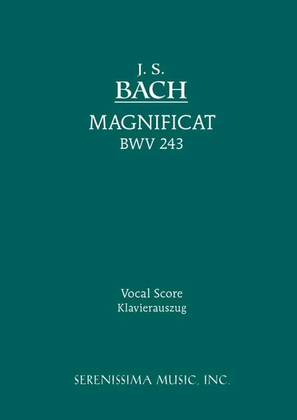 Обложка книги Magnificat, BWV 243. Vocal score, Johann Sebastian Bach