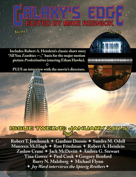 Обложка книги Galaxy's Edge Magazine. Issue 12, January 2015, Robert A. Heinlein, Jack McDevitt