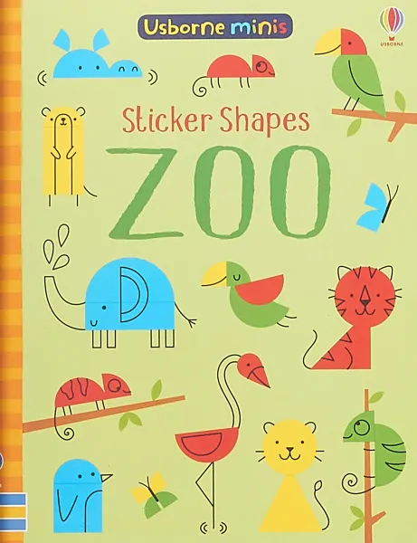 Обложка книги Sticker Shapes Zoo, Smith Sam