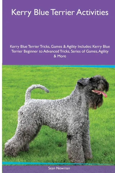 Обложка книги Kerry Blue Terrier  Activities Kerry Blue Terrier Tricks, Games & Agility. Includes. Kerry Blue Terrier Beginner to Advanced Tricks, Series of Games, Agility and More, Sean Newman