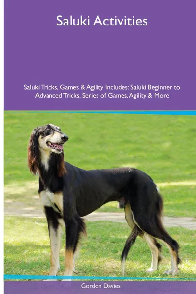 Обложка книги Saluki  Activities Saluki Tricks, Games & Agility. Includes. Saluki Beginner to Advanced Tricks, Series of Games, Agility and More, Gordon Davies