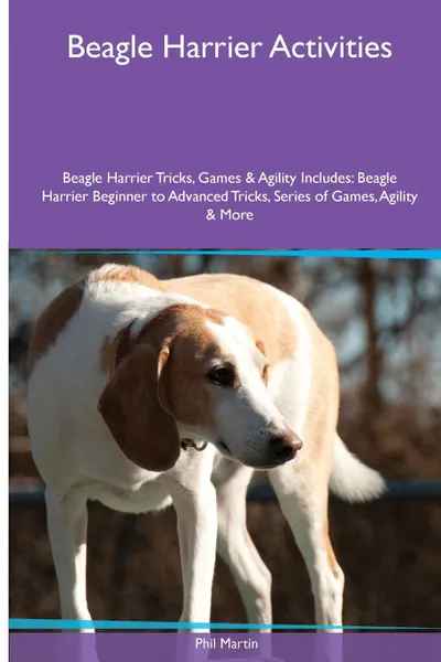 Обложка книги Beagle Harrier  Activities Beagle Harrier Tricks, Games & Agility. Includes. Beagle Harrier Beginner to Advanced Tricks, Series of Games, Agility and More, Phil Martin