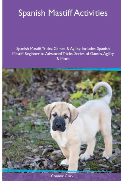 Обложка книги Spanish Mastiff  Activities Spanish Mastiff Tricks, Games & Agility. Includes. Spanish Mastiff Beginner to Advanced Tricks, Series of Games, Agility and More, Connor Clark