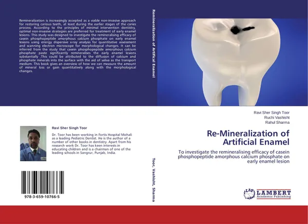 Обложка книги Re-Mineralization of Artificial Enamel, Ravi Sher Singh Toor,Ruchi Vashisht and Rahul Sharma