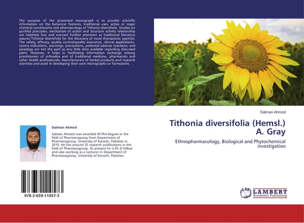 Обложка книги Tithonia diversifolia (Hemsl.) A. Gray, Salman Ahmed