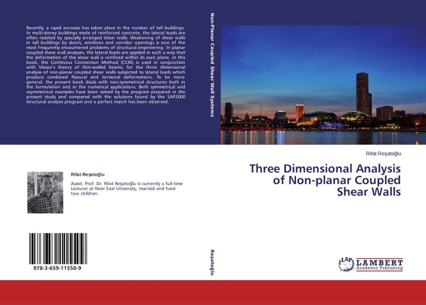 Обложка книги Three Dimensional Analysis of Non-planar Coupled Shear Walls, Rifat Reşatoğlu