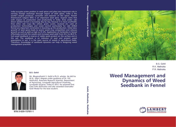 Обложка книги Weed Management and Dynamics of Weed Seedbank in Fennel, B.S. Gohil,R.K. Mathukia and P.R. Mathukia