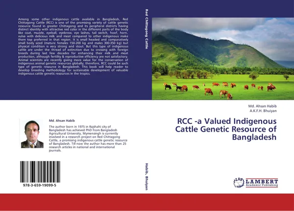 Обложка книги RCC -a Valued Indigenous Cattle Genetic Resource of Bangladesh, Md. Ahsan Habib and A.K.F.H. Bhuiyan