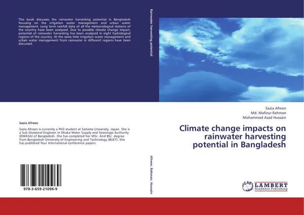 Обложка книги Climate change impacts on rainwater harvesting potential in Bangladesh, Sazia Afreen,Md. Mafizur Rahman and Mohammad Asad Hussain