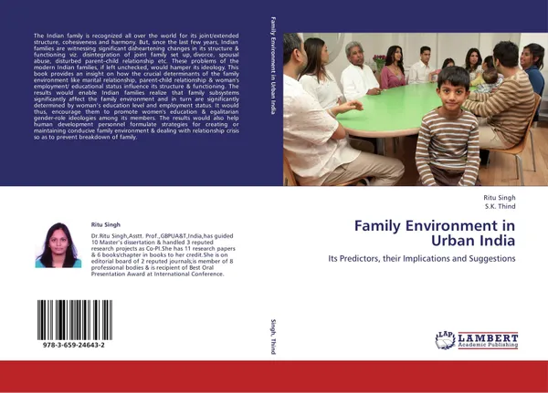 Обложка книги Family Environment in Urban India, Ritu Singh and S.K. Thind