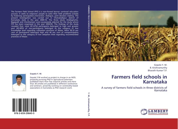 Обложка книги Farmers field schools in Karnataka, Gopala Y. M.,B. Krishnamurthy and Bharath Kumar T.P.