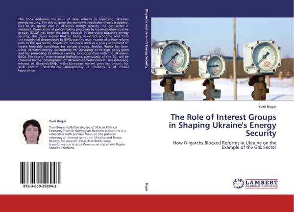 Обложка книги The Role of Interest Groups in Shaping Ukraine's Energy Security, Yurii Bugai