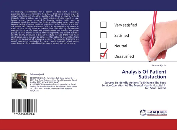 Обложка книги Analysis Of Patient Satisfaction, Salman Aljaziri