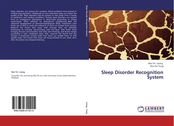 Обложка книги Sleep Disorder Recognition System, Wai Yie Leong and Ren Sin Tung