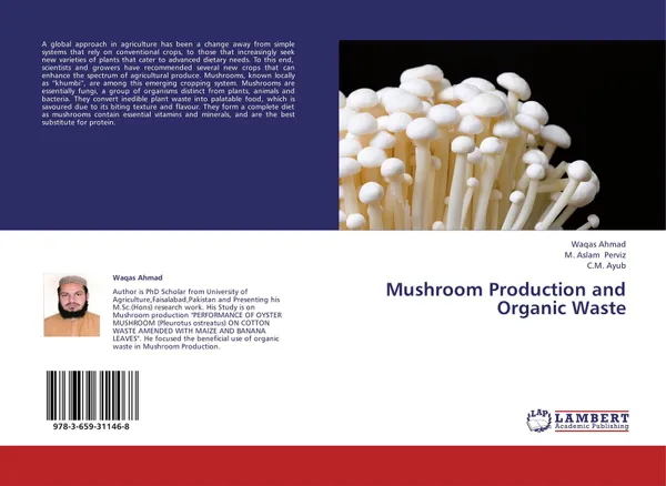 Обложка книги Mushroom Production and Organic Waste, Waqas Ahmad,M. Aslam Perviz and C.M. Ayub