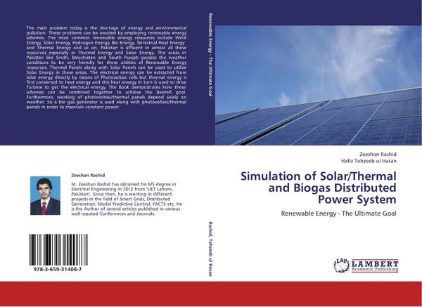 Обложка книги Simulation of Solar/Thermal and Biogas Distributed Power System, Zeeshan Rashid and Hafiz Tehzeeb ul Hasan