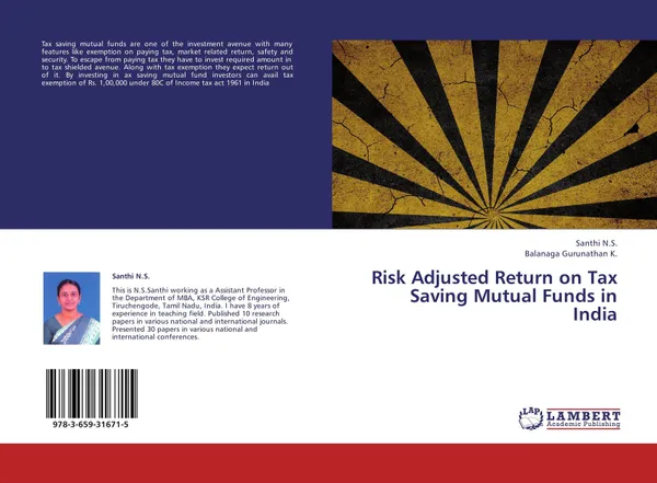 Обложка книги Risk Adjusted Return on Tax Saving Mutual Funds in India, Santhi N.S. and Balanaga Gurunathan K.