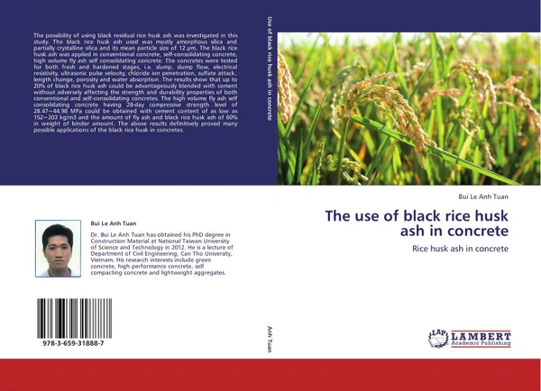 Обложка книги The use of black rice husk ash in concrete, Bui Le Anh Tuan