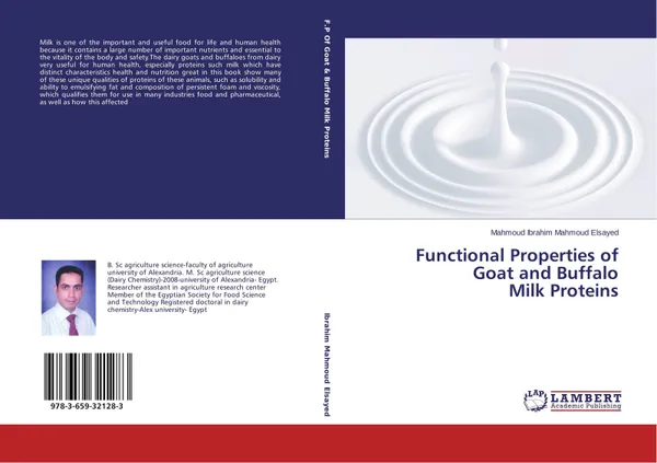 Обложка книги Functional Properties of Goat and Buffalo Milk Proteins, Mahmoud Ibrahim Mahmoud Elsayed