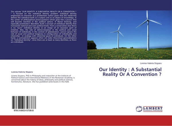 Обложка книги Our Identity : A Substantial Reality Or A Convention ?, Lorena-Valeria Stuparu