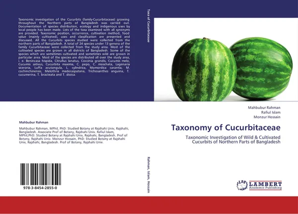 Обложка книги Taxonomy of Cucurbitaceae, Mahbubur Rahman,Rafiul Islam and Monzur Hossain