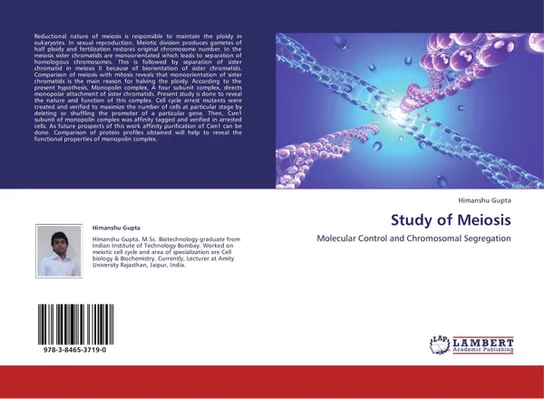 Обложка книги Study of Meiosis, Himanshu Gupta