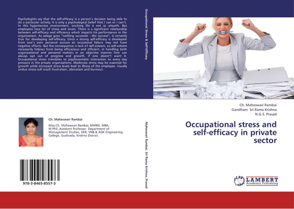 Обложка книги Occupational stress and self-efficacy in private sector, Ch. Maheswari Rambai,Gandham Sri Rama Krishna and N.G.S. Prasad