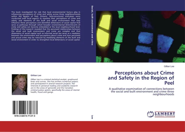 Обложка книги Perceptions about Crime and Safety in the Region of Peel, Gillian Lee