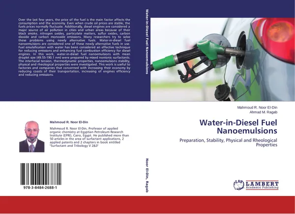 Обложка книги Water-in-Diesel Fuel Nanoemulsions, Mahmoud R. Noor El-Din and Ahmad M. Ragab