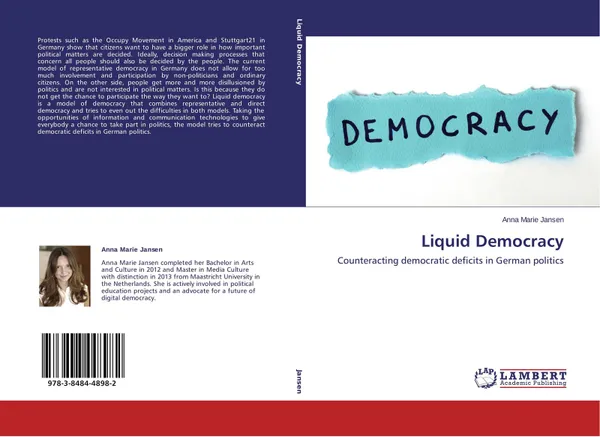 Обложка книги Liquid Democracy, Anna Marie Jansen