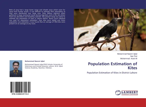 Обложка книги Population Estimation of Kites, Muhammad Naeem Iqbal,Naz Pari and Muhammad Asad Ali