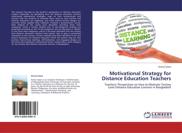 Обложка книги Motivational Strategy for Distance Education Teachers, Amirul Islam