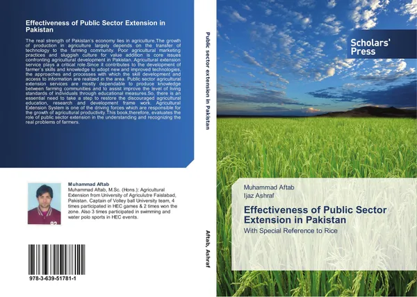 Обложка книги Effectiveness of Public Sector Extension in Pakistan, Muhammad Aftab and Ijaz Ashraf