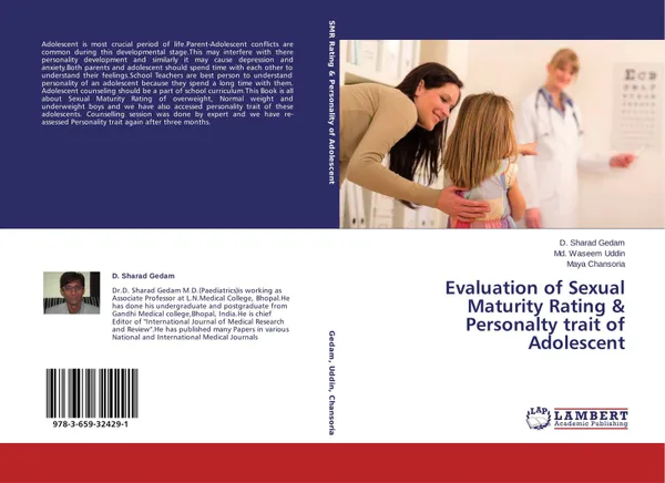 Обложка книги Evaluation of Sexual Maturity Rating & Personalty trait of Adolescent, D. Sharad Gedam,Md. Waseem Uddin and Maya Chansoria