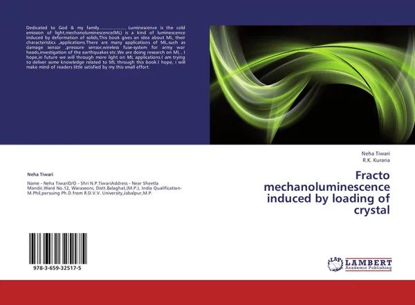 Обложка книги Fracto mechanoluminescence induced by loading of crystal, Neha Tiwari and R.K. Kuraria