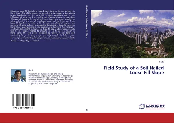 Обложка книги Field Study of a Soil Nailed Loose Fill Slope, Jin Li