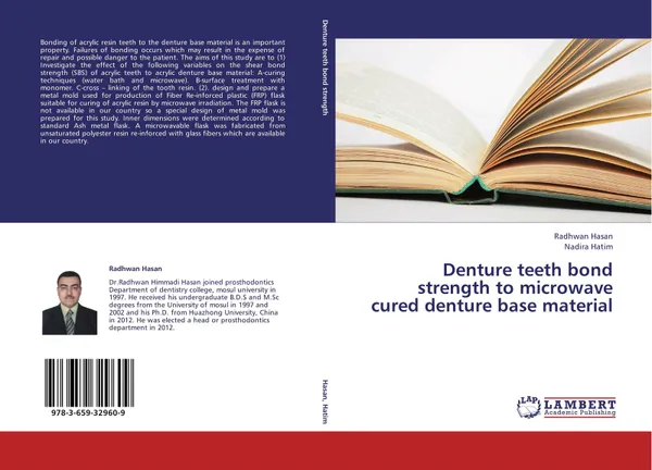 Обложка книги Denture teeth bond strength to microwave cured denture base material, Radhwan Hasan and Nadira Hatim