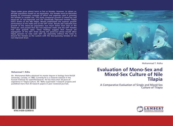 Обложка книги Evaluation of Mono-Sex and Mixed-Sex Culture of Nile Tilapia, Mohammad T. Ridha