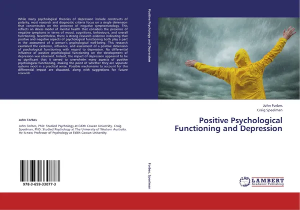 Обложка книги Positive Psychological Functioning and Depression, John Forbes and Craig Speelman