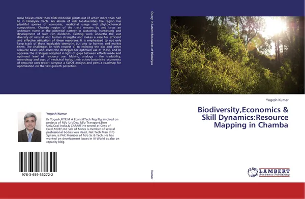 Обложка книги Biodiversity,Economics & Skill Dynamics:Resource Mapping in Chamba, Yogesh Kumar