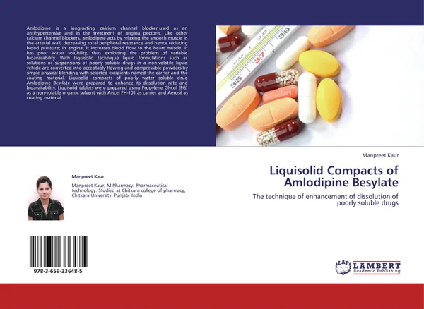 Обложка книги Liquisolid Compacts of Amlodipine Besylate, Manpreet Kaur