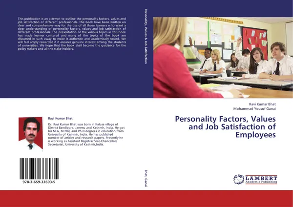 Обложка книги Personality Factors, Values and Job Satisfaction of Employees, Ravi Kumar Bhat and Mohammad Yousuf Ganai